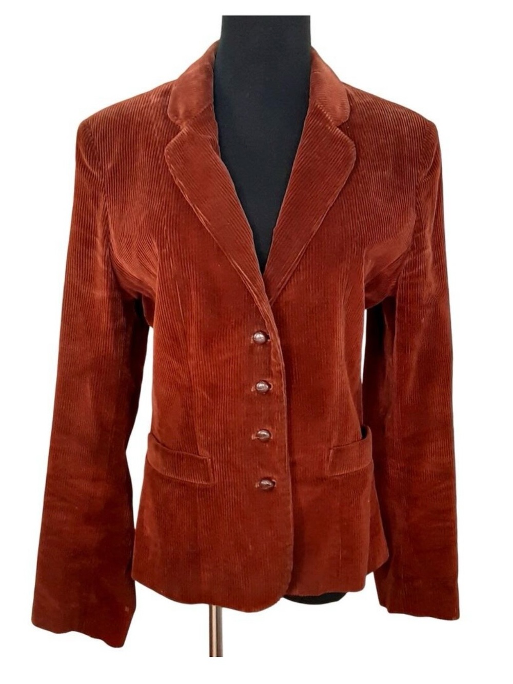 Vintage Avon Fashions Rust Brown Corduroy Blazer